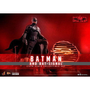 Movie Masterpiece 1/6 Batman com Bat-Sinal 31 Cm A Figura do Batman