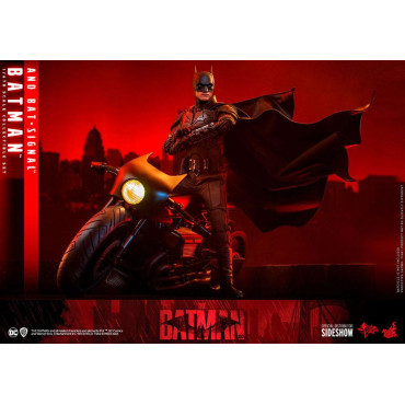 Movie Masterpiece 1/6 Batman com Bat-Sinal 31 Cm A Figura do Batman