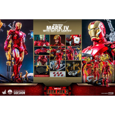 Iron Man Iron Man Figura 1/4 Mark Iv com pórtico de preparação 49 Cm 2