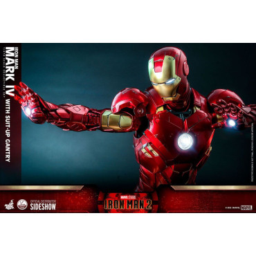 Iron Man Iron Man Figura 1/4 Mark Iv com pórtico de preparação 49 Cm 2