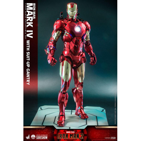 Iron Man Iron Man Figura 1/4 Mark Iv com pórtico de preparação 49 Cm 2