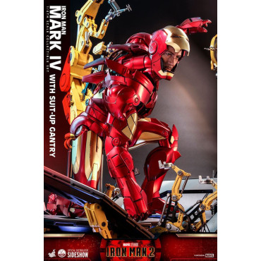 Iron Man Iron Man Figura 1/4 Mark Iv com pórtico de preparação 49 Cm 2