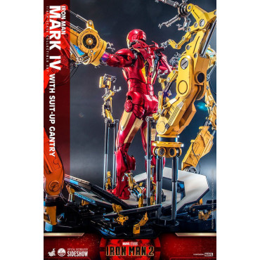 Iron Man Iron Man Figura 1/4 Mark Iv com pórtico de preparação 49 Cm 2