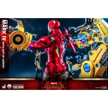 Iron Man Iron Man Figura 1/4 Mark Iv com pórtico de preparação 49 Cm 2