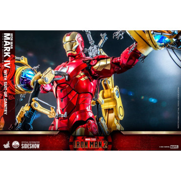 Iron Man Iron Man Figura 1/4 Mark Iv com pórtico de preparação 49 Cm 2