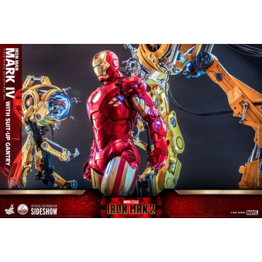 Iron Man Iron Man Figura 1/4 Mark Iv com pórtico de preparação 49 Cm 2