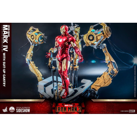 Iron Man Iron Man Figura 1/4 Mark Iv com pórtico de preparação 49 Cm 2