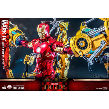 Iron Man Iron Man Figura 1/4 Mark Iv com pórtico de preparação 49 Cm 2