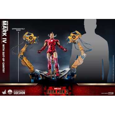 Iron Man Iron Man Figura 1/4 Mark Iv com pórtico de preparação 49 Cm 2