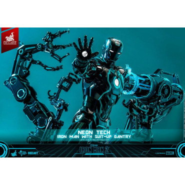 Iron Man Iron Man Figura 1/6 Técnico de néon com pórtico de montagem de fatos 32 Cm 2