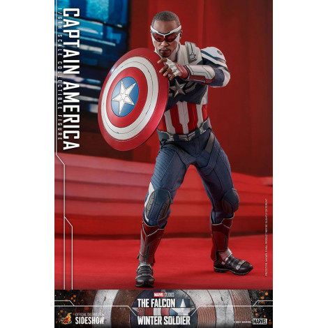 Figura 1/6 Capitão América 30 Cm O Falcão e o Soldado Invernal