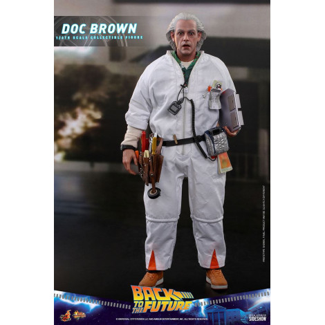 Movie Masterpiece 1/6 Doc Brown 30 Cm Figura de Regresso ao Futuro