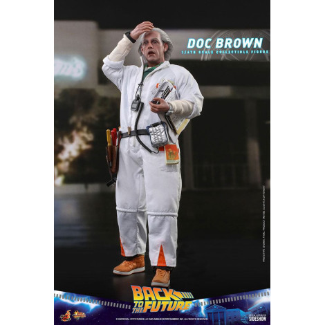 Movie Masterpiece 1/6 Doc Brown 30 Cm Figura de Regresso ao Futuro