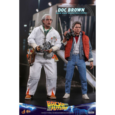 Movie Masterpiece 1/6 Doc Brown 30 Cm Figura de Regresso ao Futuro