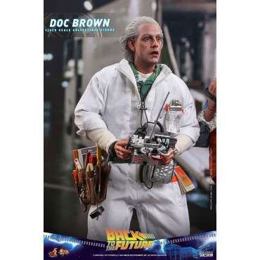 Movie Masterpiece 1/6 Doc Brown 30 Cm Figura de Regresso ao Futuro