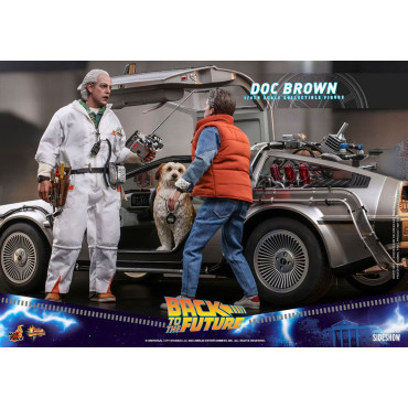 Movie Masterpiece 1/6 Doc Brown 30 Cm Figura de Regresso ao Futuro