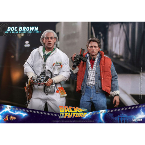 Movie Masterpiece 1/6 Doc Brown 30 Cm Figura de Regresso ao Futuro