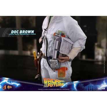 Movie Masterpiece 1/6 Doc Brown 30 Cm Figura de Regresso ao Futuro