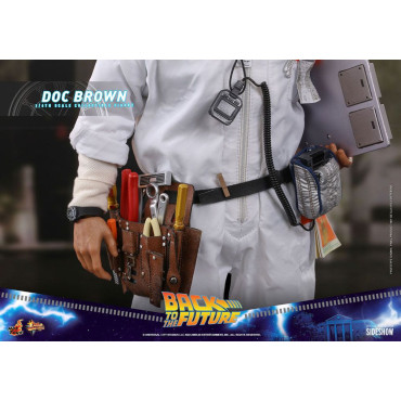 Movie Masterpiece 1/6 Doc Brown 30 Cm Figura de Regresso ao Futuro