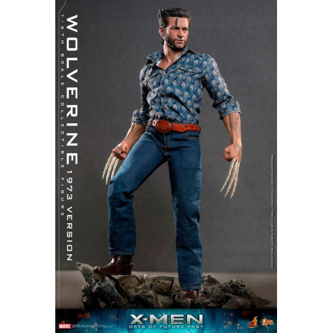 Movie Masterpiece 1/6 Wolverine (Versão 1973) 30 Cm X-Men Days of Future Past Figure