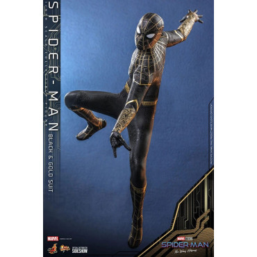 Filme Masterpiece 1/6 Figura Homem-Aranha (fato preto e dourado) 30 Cm Homem-Aranha: Sem Caminho para Casa