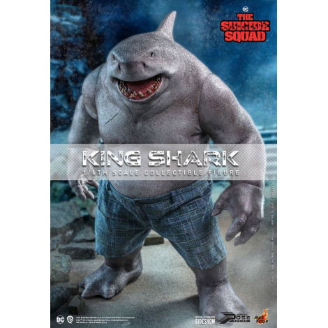 Movie Masterpiece 1/6 King Shark 35 Cm Figura do Esquadrão Suicida