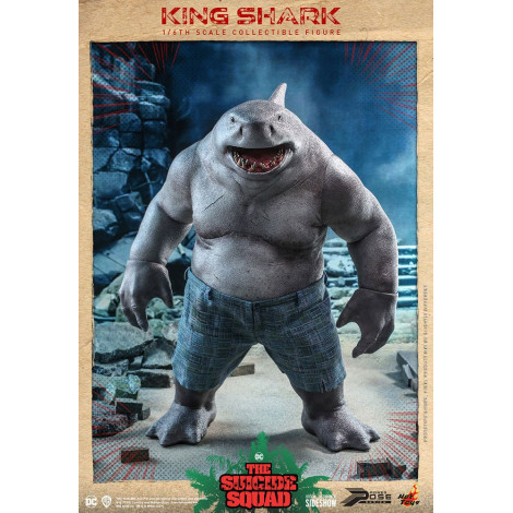 Movie Masterpiece 1/6 King Shark 35 Cm Figura do Esquadrão Suicida