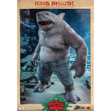 Movie Masterpiece 1/6 King Shark 35 Cm Figura do Esquadrão Suicida