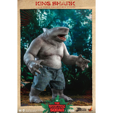 Movie Masterpiece 1/6 King Shark 35 Cm Figura do Esquadrão Suicida