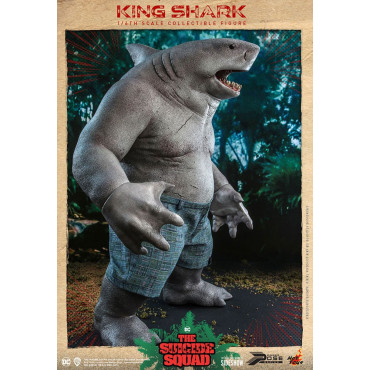 Movie Masterpiece 1/6 King Shark 35 Cm Figura do Esquadrão Suicida