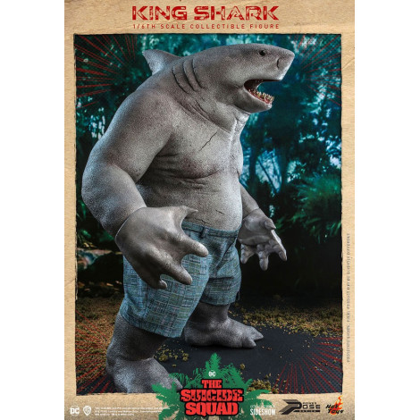 Movie Masterpiece 1/6 King Shark 35 Cm Figura do Esquadrão Suicida