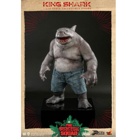 Movie Masterpiece 1/6 King Shark 35 Cm Figura do Esquadrão Suicida