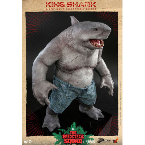 Movie Masterpiece 1/6 King Shark 35 Cm Figura do Esquadrão Suicida