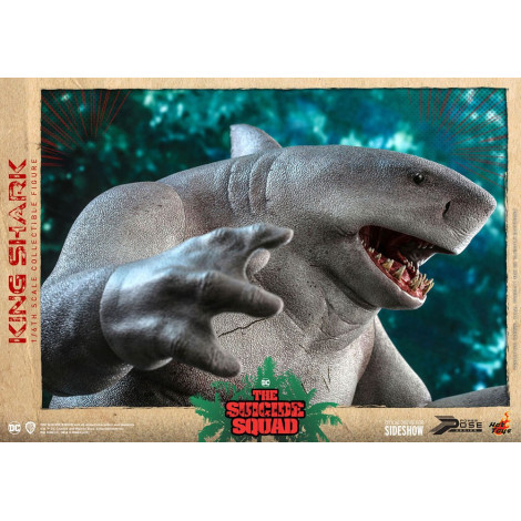 Movie Masterpiece 1/6 King Shark 35 Cm Figura do Esquadrão Suicida