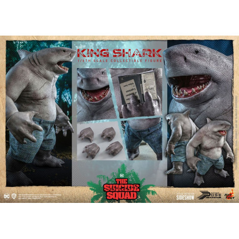 Movie Masterpiece 1/6 King Shark 35 Cm Figura do Esquadrão Suicida