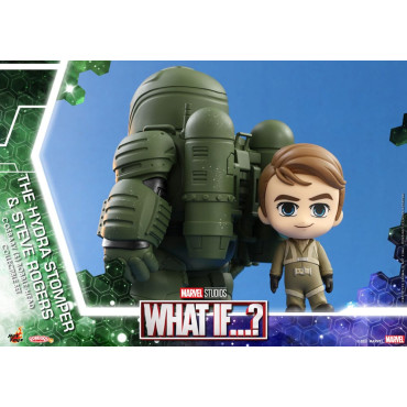 Minifiguras Cosbaby (S) Hydra Stomper e Steve Rogers 10 Cm What If?