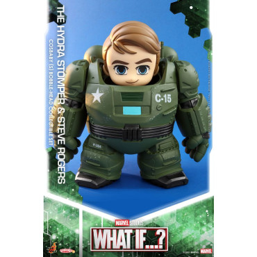 Minifiguras Cosbaby (S) Hydra Stomper e Steve Rogers 10 Cm What If?