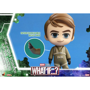 Minifiguras Cosbaby (S) Hydra Stomper e Steve Rogers 10 Cm What If?