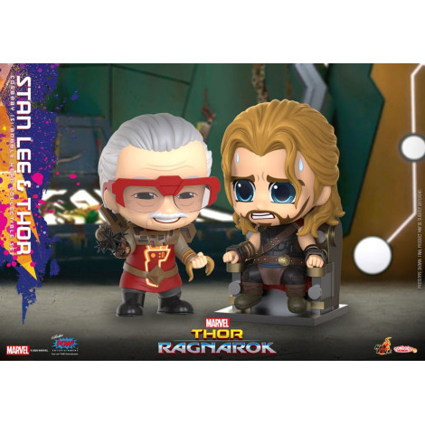 Cosbaby Minifiguras (S) Stan Lee e Thor 10 Cm Thor: Ragnarok