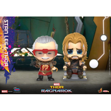 Cosbaby Minifiguras (S) Stan Lee e Thor 10 Cm Thor: Ragnarok