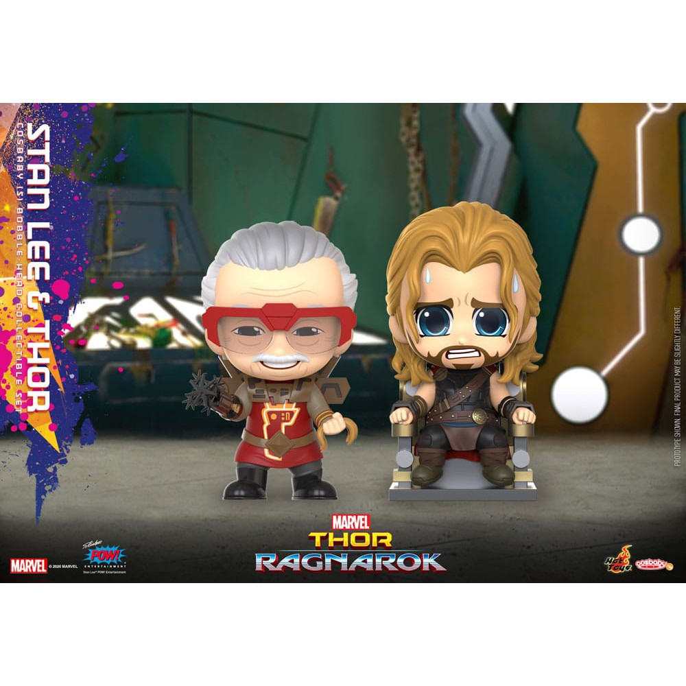 Cosbaby Minifiguras (S) Stan Lee e Thor 10 Cm Thor: Ragnarok