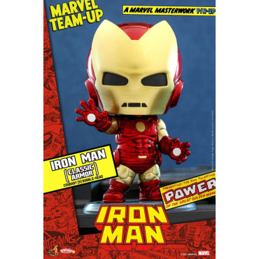 Iron Man Marvel Minifigura Cosbaby (S) (Armadura Clássica) 10 Cm Banda Desenhada