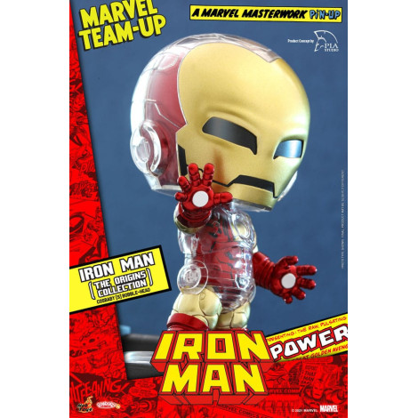 Iron Man Marvel Minifigura Cosbaby (S) (Coleção Origens) 10 Cm Banda Desenhada