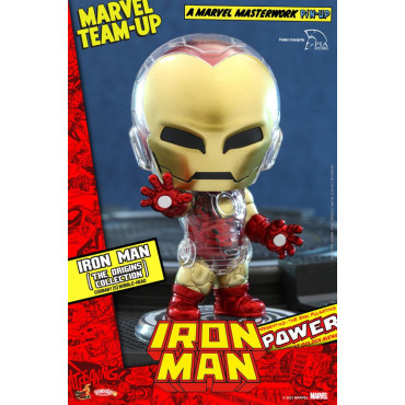 Iron Man Marvel Minifigura Cosbaby (S) (Coleção Origens) 10 Cm Banda Desenhada