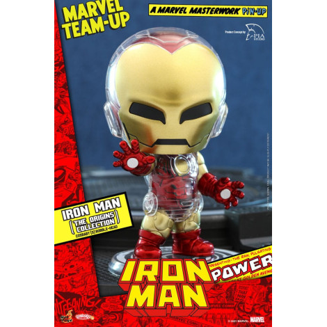 Iron Man Marvel Minifigura Cosbaby (S) (Coleção Origens) 10 Cm Banda Desenhada