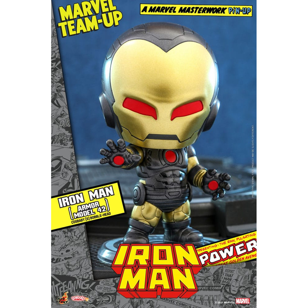 Iron Man Marvel Minifigura Cosbaby (S) (Armadura Modelo 42) 10 Cm Banda Desenhada