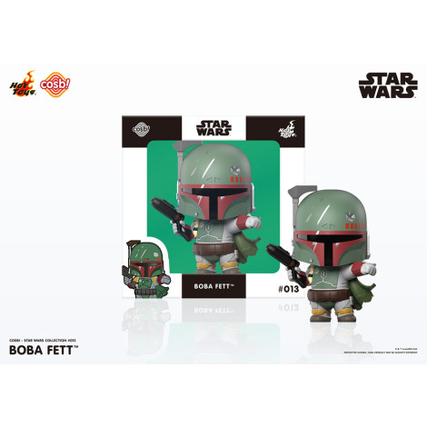 Cosbi Boba Fett Minifigura Branca 8 Cm Star Wars