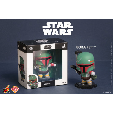 Cosbi Boba Fett Minifigura Branca 8 Cm Star Wars