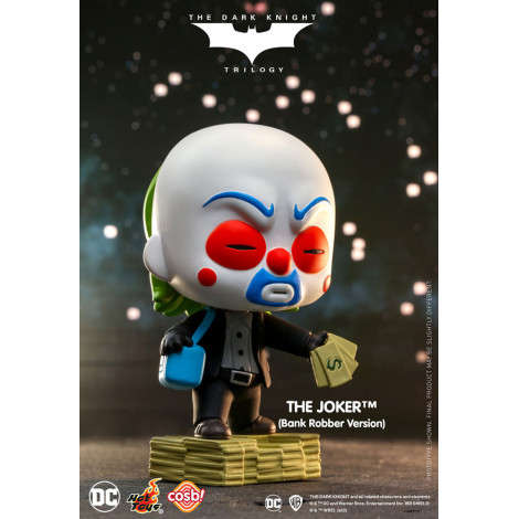 Minifigura Cosbi O Joker (Ladrão de Bancos) 8 Cm A Trilogia do Cavaleiro das Trevas