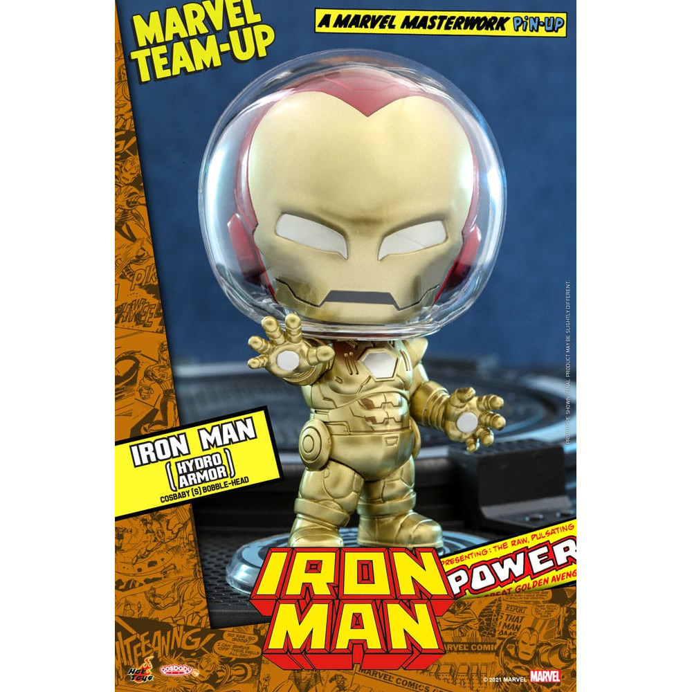 Marvel Iron Man Minifigura de banda desenhada Cosbaby (S) (Hydro Armor) 10 Cm